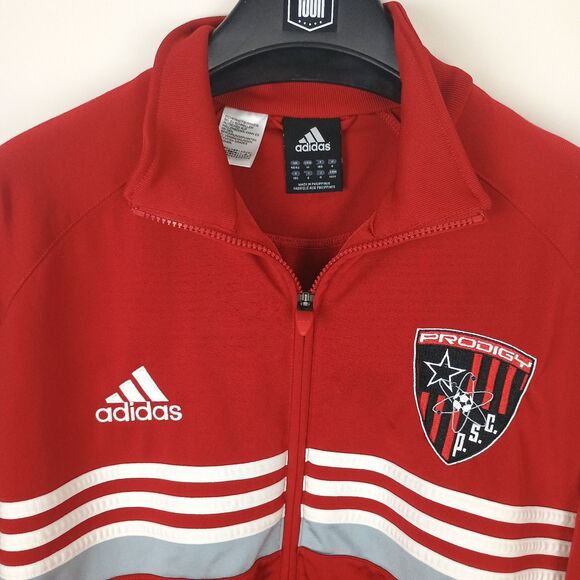 adidas Other - Adidas Prodigy SC Track Jacket Mens Medium Red Full Zip Soccer Sporty Athletic